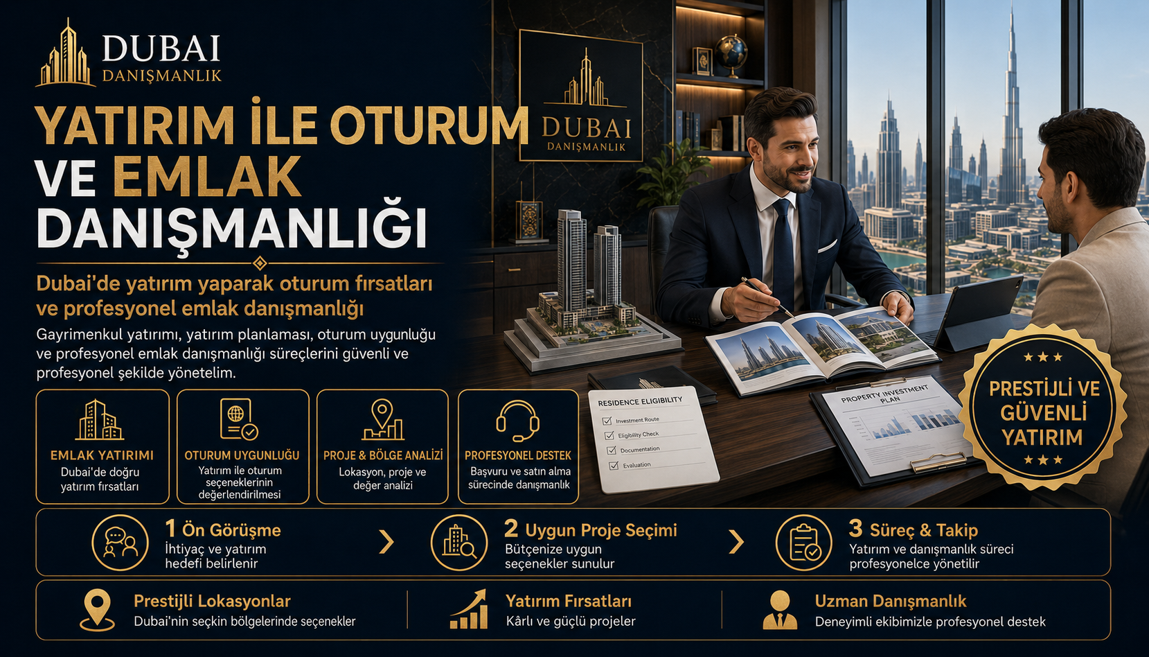 Dubai gayrimenkul yatırımı, oturum ve emlak danışmanlığı